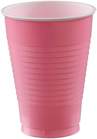 Amscan Velika Zurka paket, Trajnih Plastičnih Čaša, 50 Računati (Pakovanje od 1), u New Pink