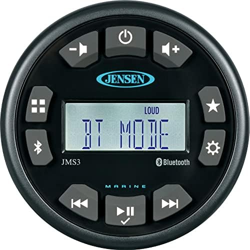 Jensen JMS3RTL Compact Bluetooth AM/FM/USB/BANKOM Vodootporne Stereo - 3, Crni