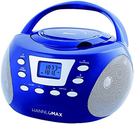 HANNLOMAX HX-310CD Prenosni CD Kasetofon, PLL AM/FM Radio, Bluetooth, LCD Prikaži, Pomoćna-u, AC/DC Dvojno