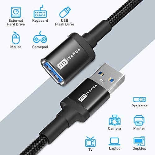 USB Produžni Kabel USB 3.0 Produžni Kabel Tip Muškarca da Ženka BI ITANDA 5Gbps Prijenos Podataka za Tastaturu,