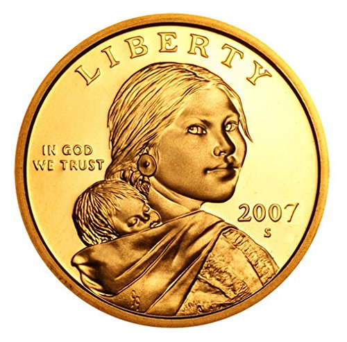 2007 S Sacagawea Zlatni Dolar $1 Dokaz
