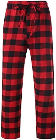 Pidžama od flanela Kariranom Pantalone za Muškarce, Ugodno Slobodi Lounge Pantalone Kombinezonu Pidžamu