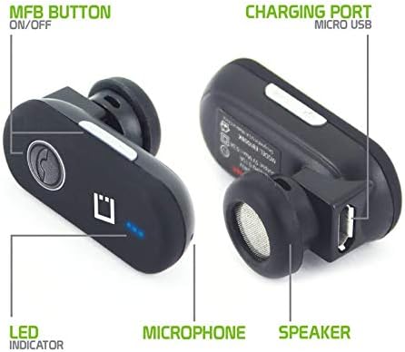 Slušalice Radi za Pantech Otkriti u Uho Bežični Bluetooth Slušalice sa Brzo Punjač (V4.2 Crni)