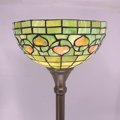 Tiffany Stil Pod Lampom 65 Visok Zelene Stakleni Torchiere Uplight Bronzanog Tradicionalne Berba Industrije