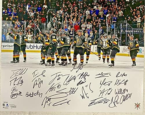 Las Vegas Zlatni Vitezovi Tim Potpisao 16x20 Sliku LE 99/109 Fanatici Hologram - Potpisanu NHL Fotografije