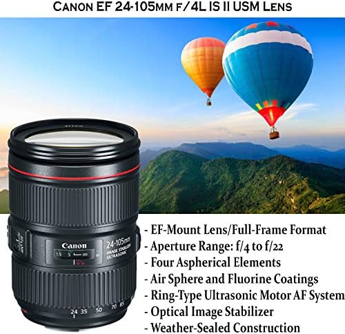 Kenon EOS 5D Mark IV DSLR Kameru m/Canon 24-105mm f/4L II USM, Canon 100-400mm je II USM & Komandant 420-800mm